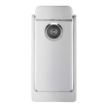 Contemporary Door Knocker Viewer, 5 3/16 In. With 1/2 In. Bore 180 Degree Viewer