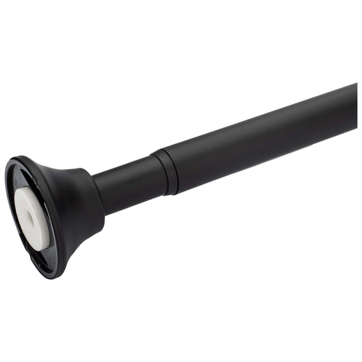 Adjustable Tension Shower Rod, Stainless Steel, Adjustable Length 44 To 72 Inches, Round Escutcheon