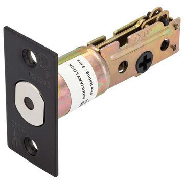 Commercial Deadbolt Latch, UL Fire Rated, 2 3/8 In. Backset