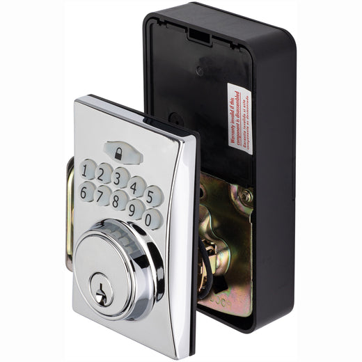 Electronic Keyless Deadbolt, Square Escutcheon