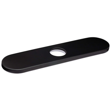 Kitchen Faucet Installation Deckplate, Radius Ends, Stainless Steel, 10 1/4 In. Wide