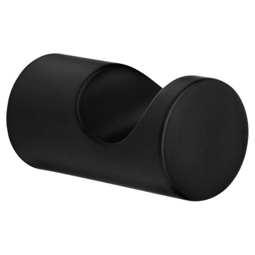 Image Of Robe Hook / Towel Hook -  Clearwater Bathroom Hardware Set - Matte Black Finish - Harney Hardware