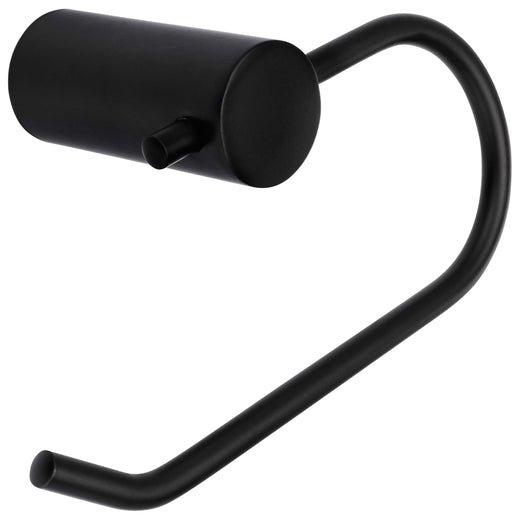 Image Of Toilet Paper Holder -  European -  Clearwater Bathroom Hardware Set - Matte Black Finish - Harney Hardware