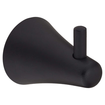 Image Of Robe Hook / Towel Hook -  Duval Bathroom Hardware Set - Matte Black Finish - Harney Hardware