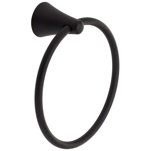 Image Of Towel Ring -  Duval Bathroom Hardware Set - Matte Black Finish - Harney Hardware