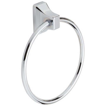 Image Of Towel Ring -  Sea Breeze Bathroom Hardware Set - Chrome Finish - Harney Hardware