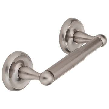 Image Of Toilet Paper Holder -  Portsmouth Bathroom Hardware Set - Satin Nickel Finish - Harney Hardware