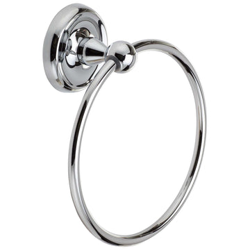 Image Of Towel Ring -  Portsmouth Bathroom Hardware Set - Chrome Finish - Harney Hardware