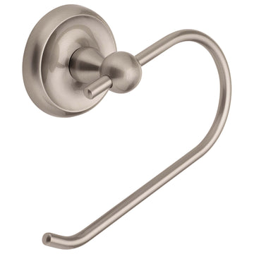 Image Of Toilet Paper Holder -  European -  Portsmouth Bathroom Hardware Set - Satin Nickel Finish - Harney Hardware