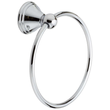 Image Of Towel Ring -  Alexandria Bathroom Hardware Set - Chrome Finish - Harney Hardware