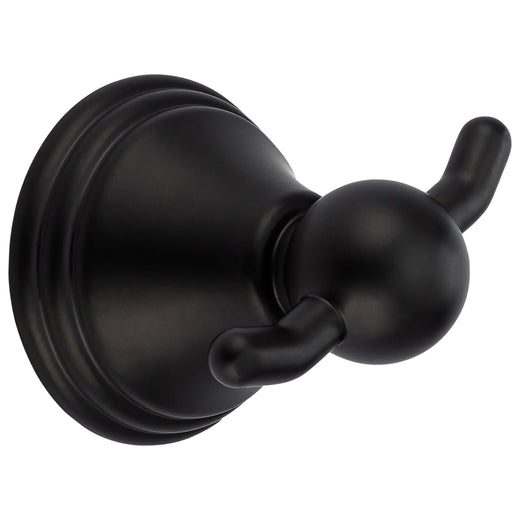 Image Of Robe Hook / Towel Hook -  Alexandria Bathroom Hardware Set - Matte Black Finish - Harney Hardware