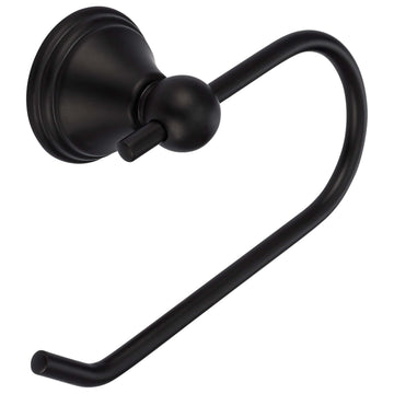 Image Of Toilet Paper Holder -  European -  Alexandria Bathroom Hardware Set - Matte Black Finish - Harney Hardware