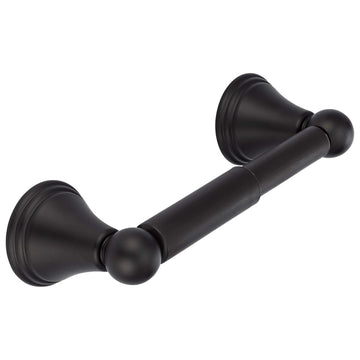 Image Of Toilet Paper Holder -  Alexandria Bathroom Hardware Set - Matte Black Finish - Harney Hardware