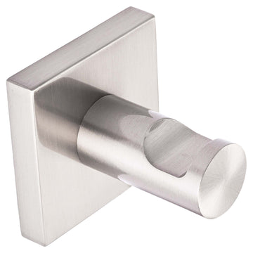 Image Of Robe Hook / Towel Hook -  Daytona Bathroom Hardware Set - Satin Nickel Finish - Harney Hardware