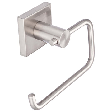 Image Of Toilet Paper Holder -  European -  Daytona Bathroom Hardware Set - Satin Nickel Finish - Harney Hardware
