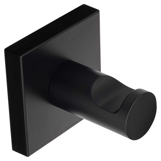 Image Of Robe Hook / Towel Hook -  Daytona Bathroom Hardware Set - Matte Black Finish - Harney Hardware