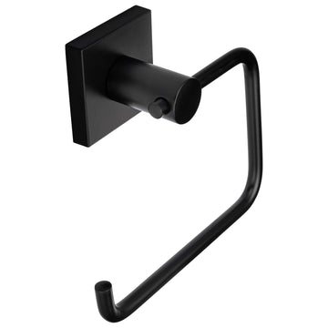 Image Of Towel Ring -  Daytona Bathroom Hardware Set - Matte Black Finish - Harney Hardware