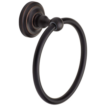 Image Of Towel Ring -  Savannah Bathroom Hardware Set - Venetian Bronze Finish - Harney Hardware