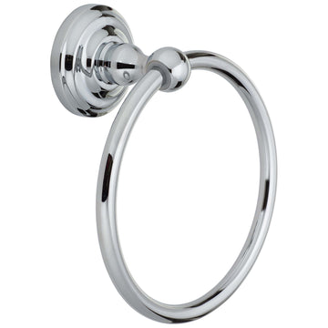 Image Of Towel Ring -  Savannah Bathroom Hardware Set - Chrome Finish - Harney Hardware