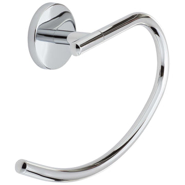 Image Of Towel Ring -  Boca Grande Bathroom Hardware Set - Chrome Finish - Harney Hardware