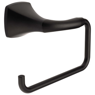 Image Of Toilet Paper Holder -  European -  Wynwood Bathroom Hardware Set - Matte Black Finish - Harney Hardware
