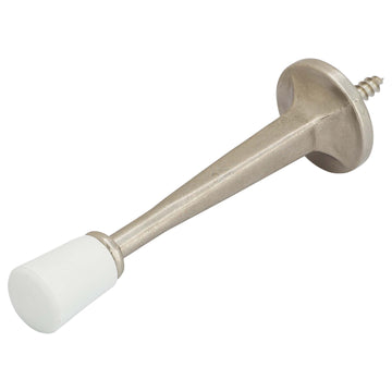 Image Of Cast Door Stop -  3 1/8 In. Projection - Satin Nickel Finish - Harney Hardware