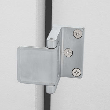 Image Of Security Door Guard -  Commercial - Satin Chrome Finish - Harney Hardware