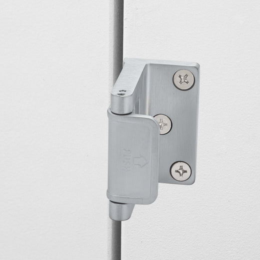 Image Of Security Door Guard -  Commercial - Satin Chrome Finish - Harney Hardware