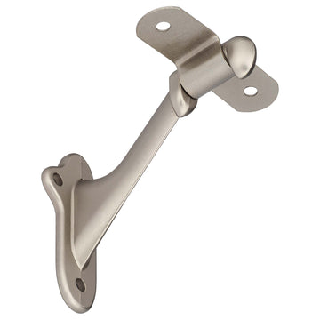 Image Of Handrail Bracket - Satin Nickel Finish - Harney Hardware