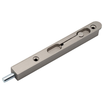 Image Of Flush Bolt -  7 In. X 3/4 In. - Satin Nickel Finish - Harney Hardware