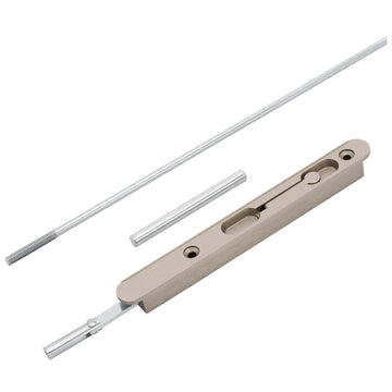 Image Of Extension Flush Bolt -  7 3/8 In. X 3/4 In. X 16 In. - Satin Nickel Finish - Harney Hardware