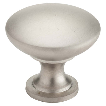 Image Of Cabinet Knob -  Round -  1 1/8 In. Diameter - Satin Nickel Finish - Harney Hardware