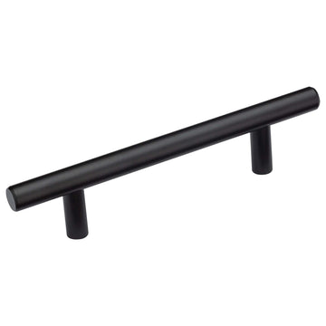 Image Of Cabinet Bar Pull -  3 3/4 In. Center To Center - Matte Black Finish - Harney Hardware