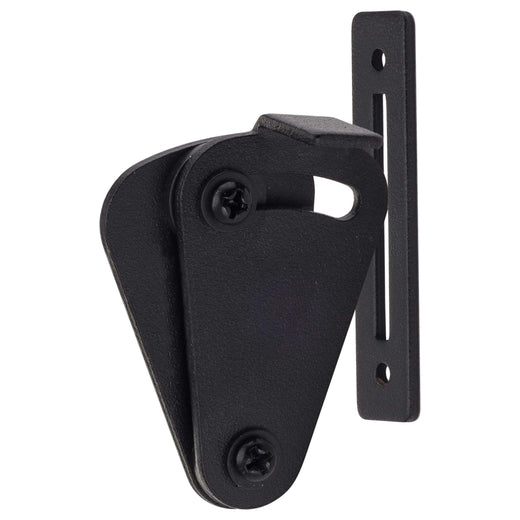 Image Of Barn Door Privacy Lock - Tear Drop - Matte Black Finish - Harney Hardware