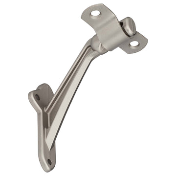 Image Of Handrail Bracket -  Heavy Duty - Satin Nickel Finish - Harney Hardware