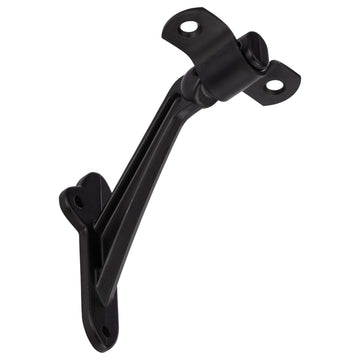 Image Of Handrail Bracket -  Heavy Duty - Matte Black Finish - Harney Hardware