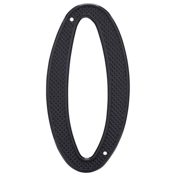 Image Of 4 In. Nail On House Number 0 - Black Finish - Harney Hardware