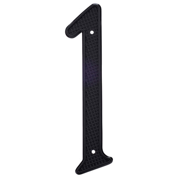 Image Of 4 In. Nail On House Number 1 - Black Finish - Harney Hardware
