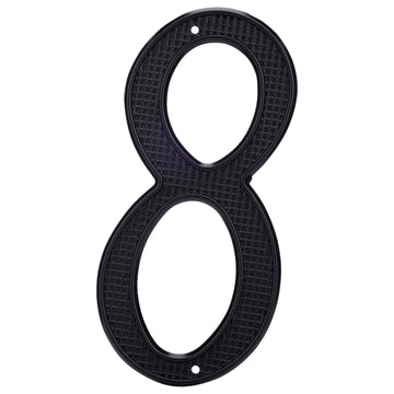 Image Of 4 In. Nail On House Number 8 - Black Finish - Harney Hardware