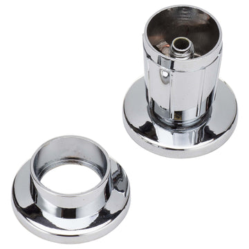 Image Of Shower Rod Mounting Brackets -  Adj -  Die Cast Zinc -  Pair Packed - Chrome Finish - Harney Hardware