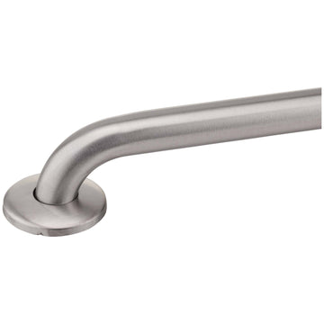 Image Of Bathroom Grab Bar -  18 In. X 1 1/4 In. - Satin Stainless Steel Finish - Harney Hardware