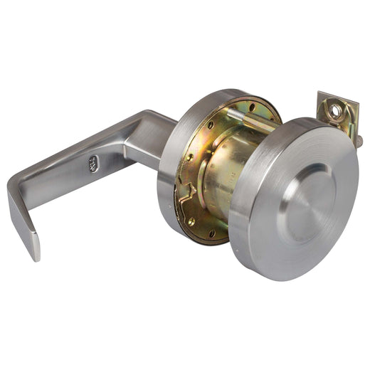Image Of Commercial Door Lever Set Exit Connecting Room Function -  UL Fire Rated -  ANSI 2 -  Vigilant Collection - Satin Chrome Finish - Harney Hardware