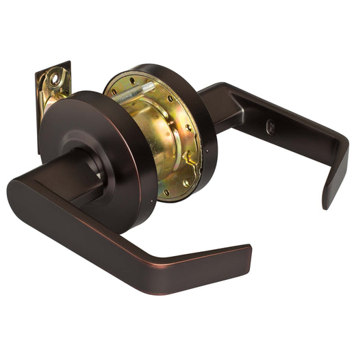 Image Of Commercial Door Lever Set Closet / Hall / Passage Function -  UL Fire Rated -  ANSI 2 -  Vigilant Collection - Oil Rubbed Bronze Finish - Harney Hardware