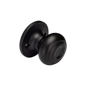 Image Of Door Knob Inactive / Dummy Function Callista Collection - Matte Black Finish - Harney Hardware