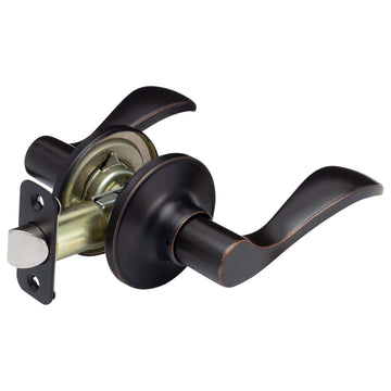 Image Of Door Lever Set Closet / Hall / Passage Function Dakota Collection - Venetian Bronze Finish - Harney Hardware