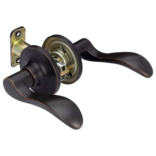 Image Of Door Lever Set Closet / Hall / Passage Function Dakota Collection - Venetian Bronze Finish - Harney Hardware
