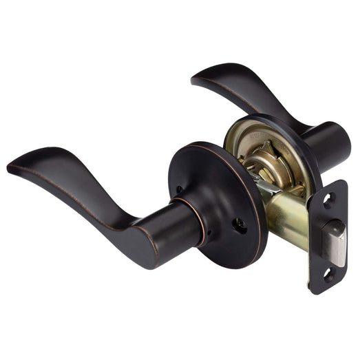 Image Of Door Lever Set Closet / Hall / Passage Function Dakota Collection - Venetian Bronze Finish - Harney Hardware
