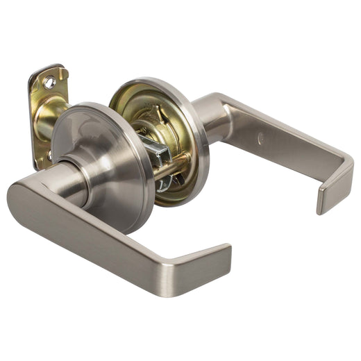 Image Of Door Lever Set Closet / Hall / Passage Function Largo Collection - Satin Nickel Finish - Harney Hardware