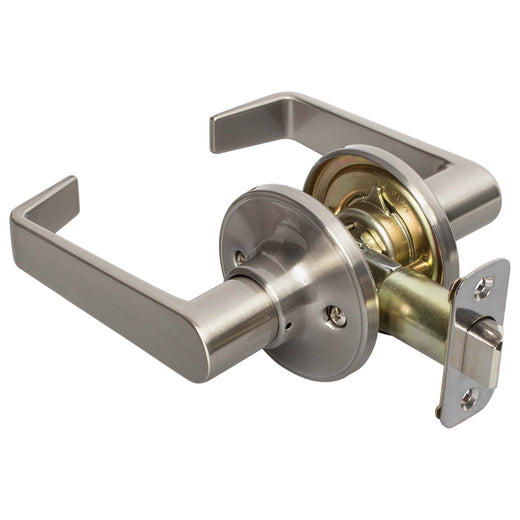 Image Of Door Lever Set Closet / Hall / Passage Function Largo Collection - Satin Nickel Finish - Harney Hardware