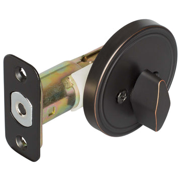 Image Of Single Sided Keyless Deadbolt - Venetian Bronze Finish - Harney Hardware